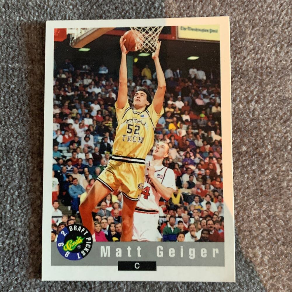 NBA collectable‎ Matt Geiger Card